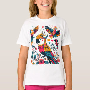 Camiseta Arte tropical Colorida