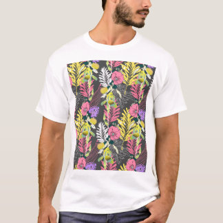 Camiseta Arte Tropical Flor: Padrão Original.