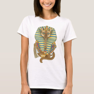 Camiseta Arte Tut Cat / Gatos da Série Character