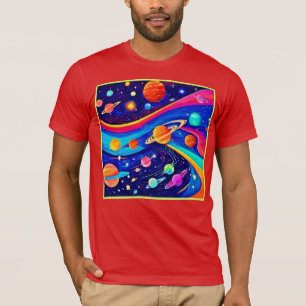 Camiseta Arte Universo Vibrante