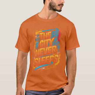 Camiseta Arte Urbana A Cidade Nunca Dorme