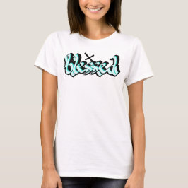 Camiseta Arte Urbana de Caligrafia Abençoada