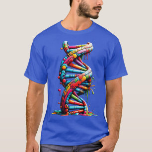 Camiseta Arte Urbana Presente Hélice de DNA