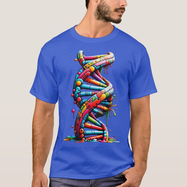 Camiseta Arte Urbana Presente Hélice de DNA (Frente)