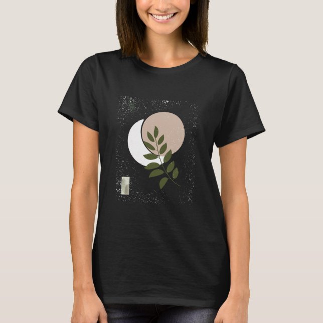 Camiseta Arte Verde Minimalista (Frente)