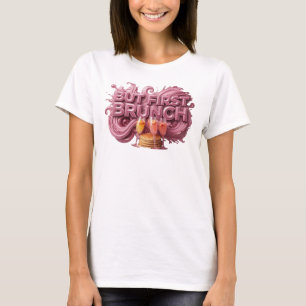 Camiseta Arte Vermelha MAS PRIMEIRO BRUNCH Arte Vestível