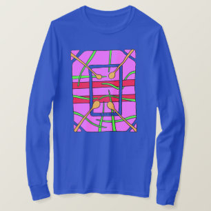 Camiseta Arte Vestível Abstrata -