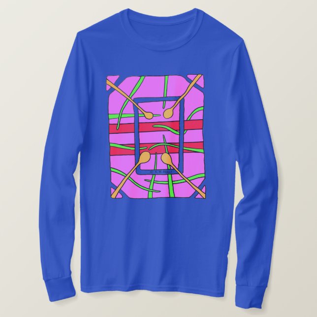 Camiseta Arte Vestível Abstrata -  (Frente do Design)