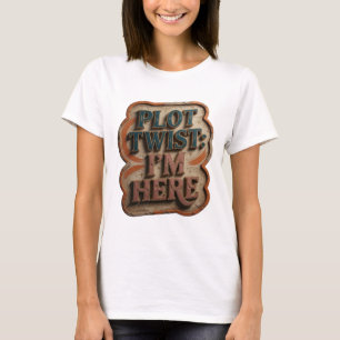 Camiseta Arte Vestível Chic Azul VIRADA DE JOGO EU ESTOU AQ