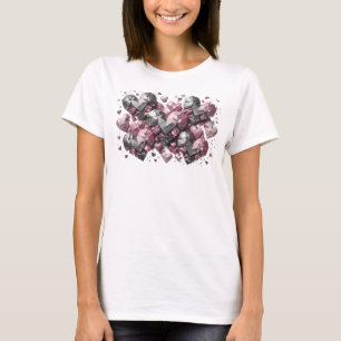 Camiseta Arte Vestível COLORIDA Marcante FAÍSCAS DE AMOR