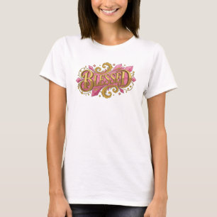 Camiseta Arte Vestível Criativa BLESSED 2D