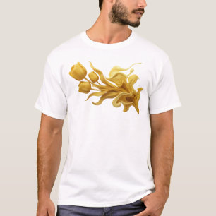 Camiseta Arte Vestível de FLOR ABSTRATA Cativante