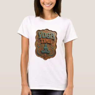 Camiseta Arte Vestível Sharp Teal YOGA TIME