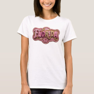 Camiseta Arte Vestível Statement Gold FLORIDA
