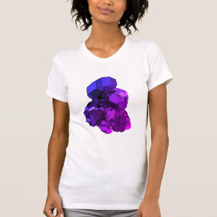 Camiseta Arte vetorial Ametista T-Shirt com malha em malha