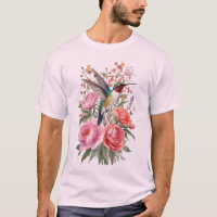 Arte Vetorial de Aquarela Botânica de Beija-Flor