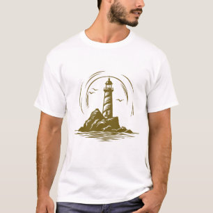 Camiseta Arte vetorial de aventura do Oceano Viagem mundial