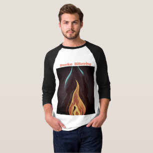 Camiseta Arte vetorial de chama surreal - Renderização de 4