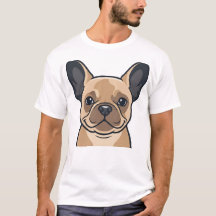 Arte Vetorial de Retrato de Cachorro Francês Fawn 
