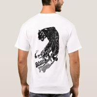 Arte vetorial de Tigre Preto com Texto Tigre Preto