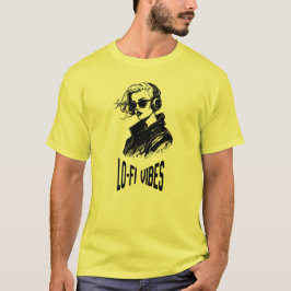 Camiseta Arte Vetorial Lo-Fi Vibes