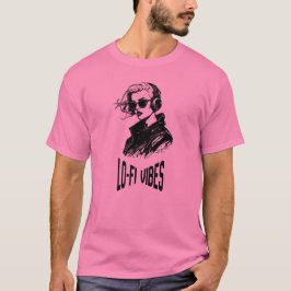 Camiseta Arte Vetorial Lo-Fi Vibes