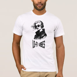 Camiseta Arte Vetorial Lo-Fi Vibes