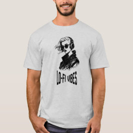 Camiseta Arte Vetorial Lo-Fi Vibes