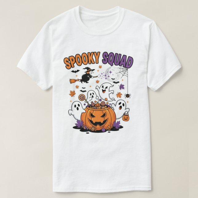 Camiseta Arte vetorial pro spooky para o folheto de posters (Frente do Design)