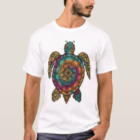 Arte Vetorial Tribal de Tartaruga Marinha Gravada