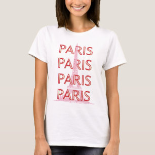 Camiseta Arte Viagem de Paris, Arte Viagem, Esquema Minimal