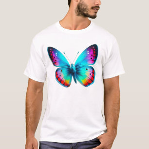 Camiseta Arte Vibrante de Borboleta