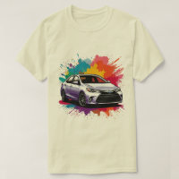 Arte vibrante de carro esportivo com respingos de 