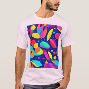 Camiseta Arte Vibrante de Formas