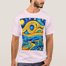 Camiseta Arte Vibrante Estrelada