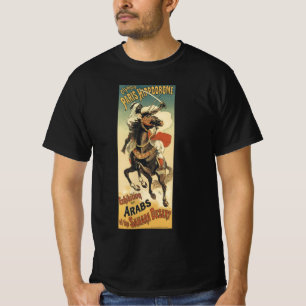 Camiseta Arte Vintage Art Nouveau, Árabes do Deserto do Saa