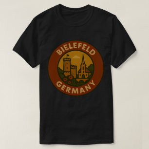 Camiseta Arte Vintage Bielefeld Alemanha