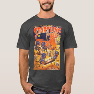 Camiseta arte vintage de ficção científica