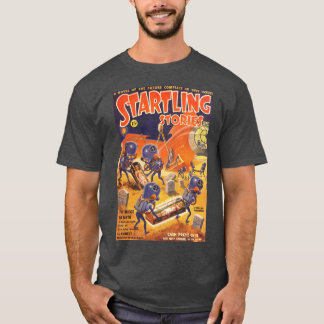 Camiseta arte vintage de ficção científica