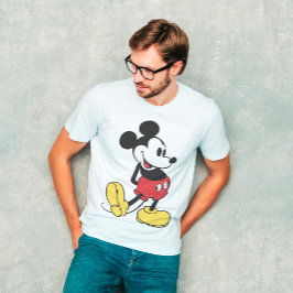 Camiseta Arte Vintage do Mickey Mouse Clássico