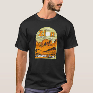 Camiseta Arte Vintage do Parque Nacional de Zion Presente A