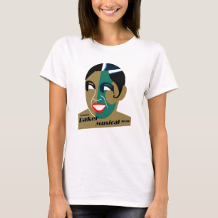 Camiseta Arte Vintage Josephine Baker Revista Musi