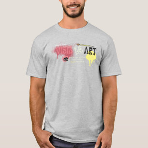 Camiseta Arte visual Expressão criativa e design abstrato