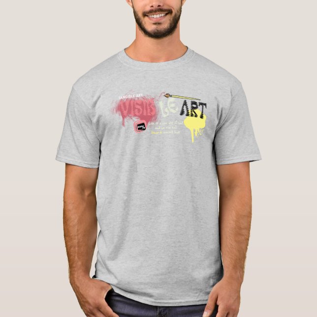 Camiseta Arte visual | Expressão criativa e design abstrato (Frente)