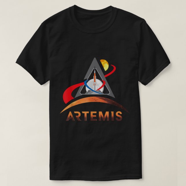 Camiseta Artemis 1 NASA Moon to Mars  (Frente do Design)