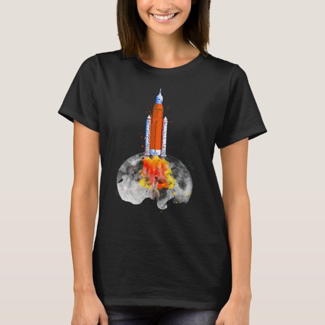 Camiseta Artemis 1 SLS Rocket Launch Mission To The Moon An (Frente)