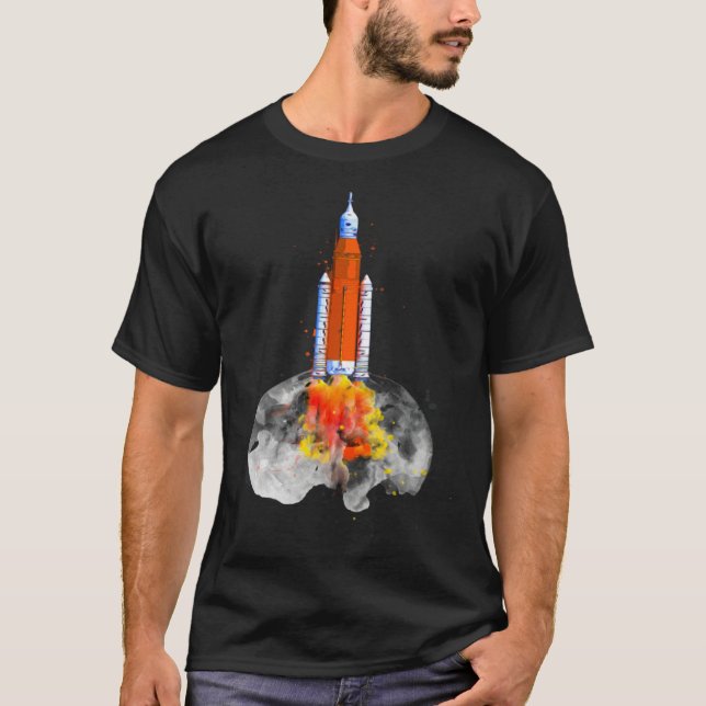 Camiseta Artemis 1 SLS Rocket Launch Mission To The Moon An (Frente)