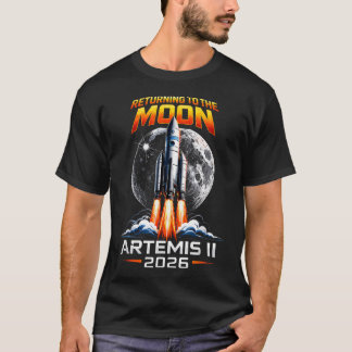 Camiseta Artemis 2 Astronauta Lua