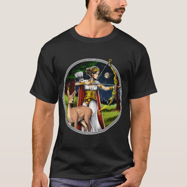 Camiseta Artemis Deusa Caçadora Grega (Frente)