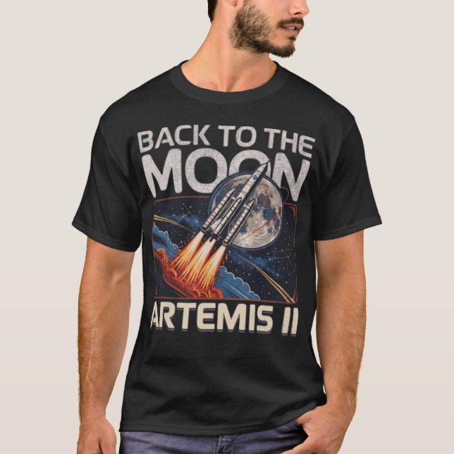 Camiseta Artemis II: De Volta à Lua (Frente)